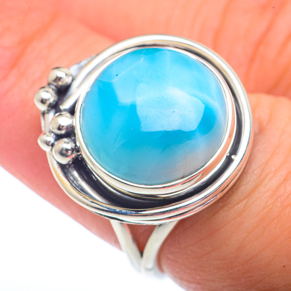 Larimar Rings handcrafted by Ana Silver Co - RING72890