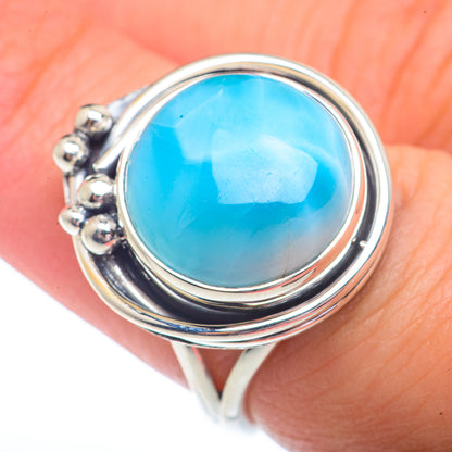 Larimar Rings handcrafted by Ana Silver Co - RING72890