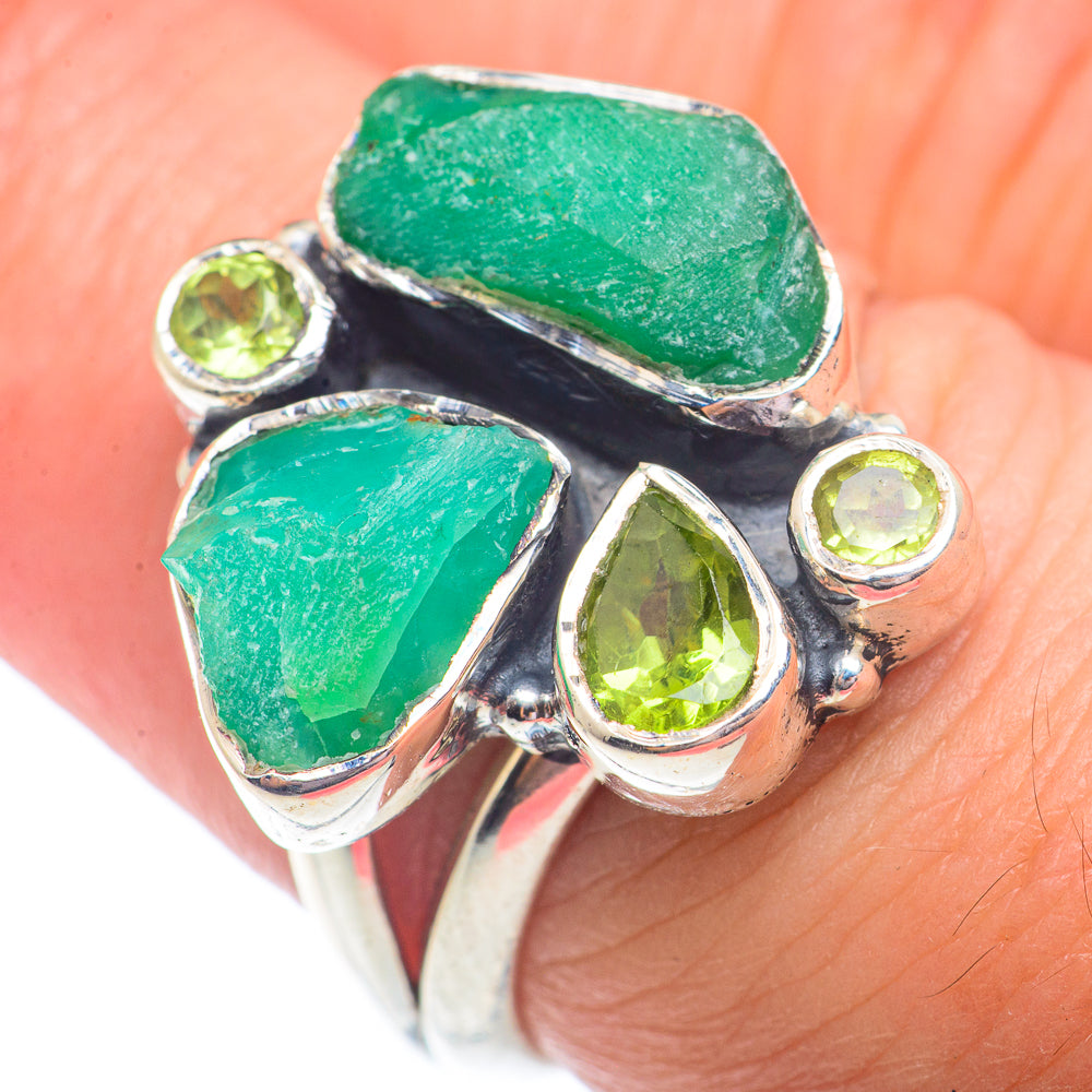 Chrysoprase Rings handcrafted by Ana Silver Co - RING72896