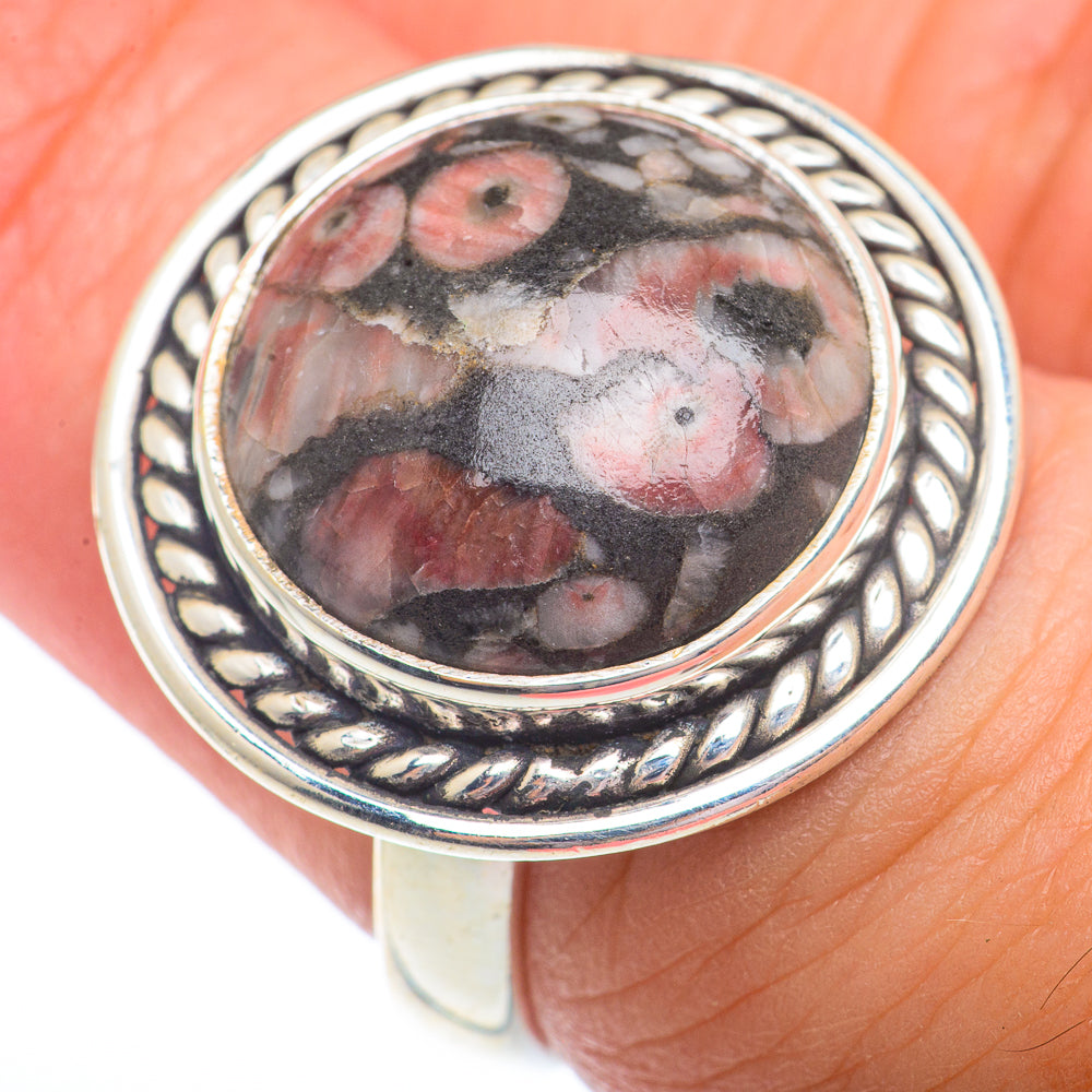 Crinoid Fossil Rings handcrafted by Ana Silver Co - RING72902