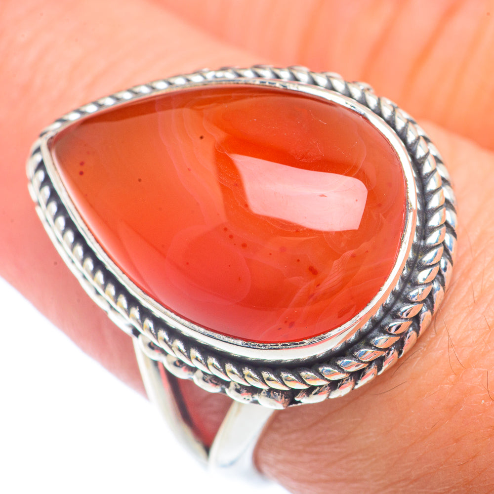 Carnelian Rings handcrafted by Ana Silver Co - RING72903