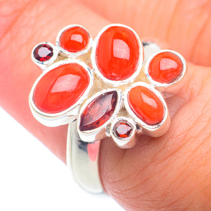 Red Onyx Rings handcrafted by Ana Silver Co - RING72909