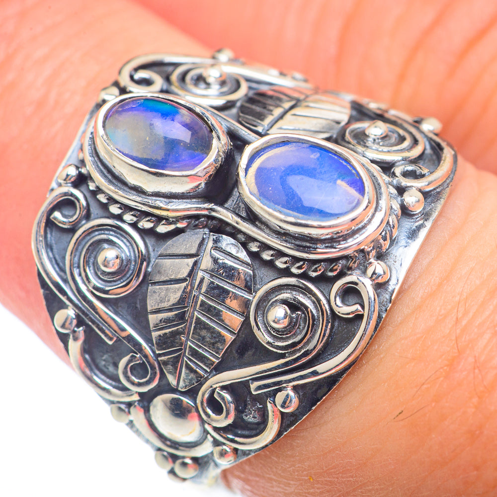 Ethiopian Opal Rings handcrafted by Ana Silver Co - RING72927