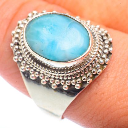 Larimar Rings handcrafted by Ana Silver Co - RING72935