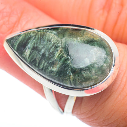 Seraphinite Rings handcrafted by Ana Silver Co - RING72936