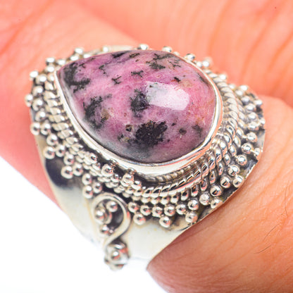 Rhodonite Rings handcrafted by Ana Silver Co - RING72944