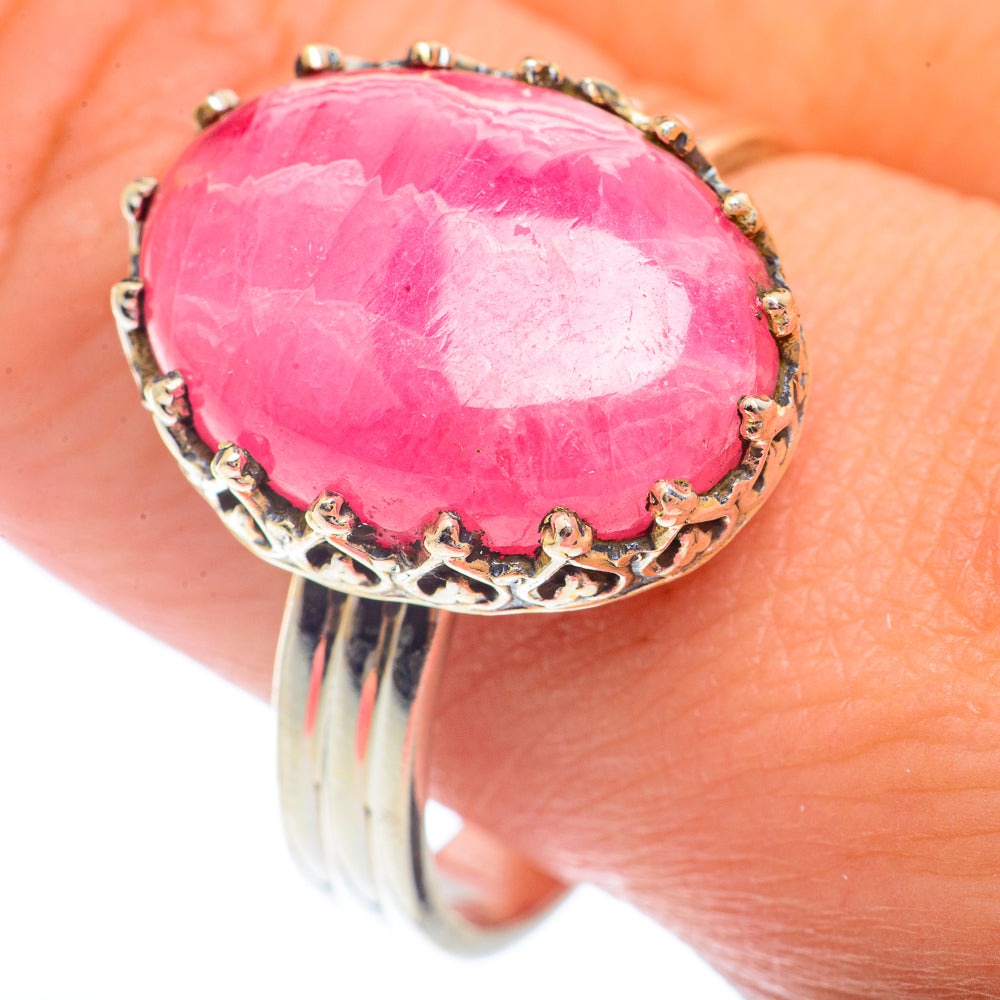 Rhodochrosite Rings handcrafted by Ana Silver Co - RING72946
