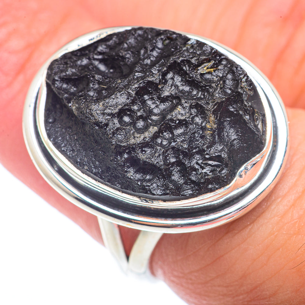 Tektite Rings handcrafted by Ana Silver Co - RING72956