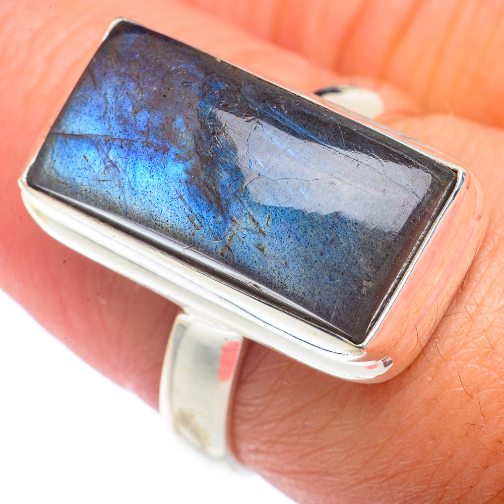Labradorite Rings handcrafted by Ana Silver Co - RING72969