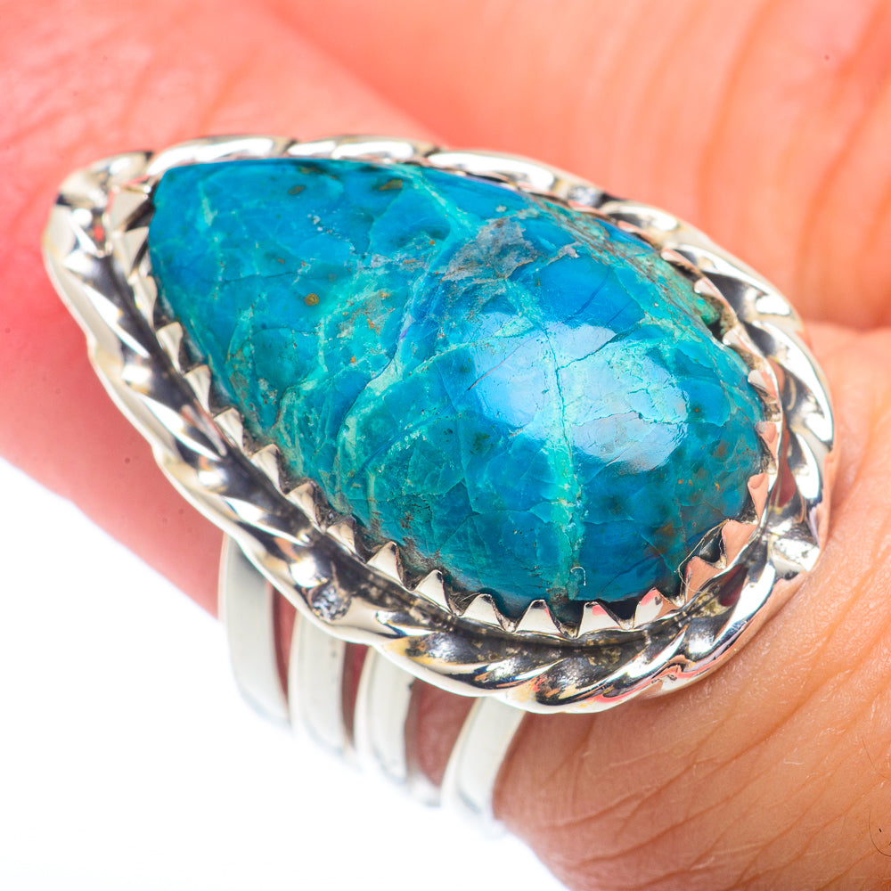 Chrysocolla Rings handcrafted by Ana Silver Co - RING72970