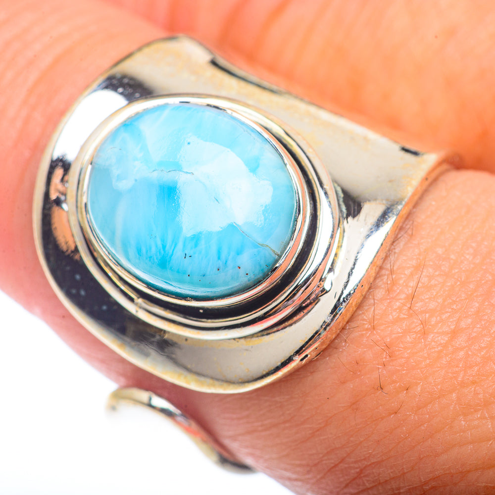 Larimar Rings handcrafted by Ana Silver Co - RING72975