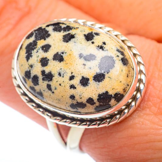 Dalmatian Jasper Rings handcrafted by Ana Silver Co - RING72980
