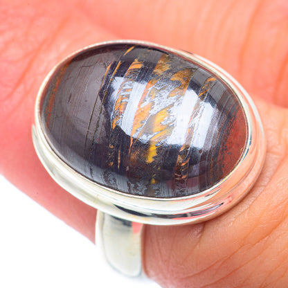 Red Tiger Iron Rings handcrafted by Ana Silver Co - RING72981