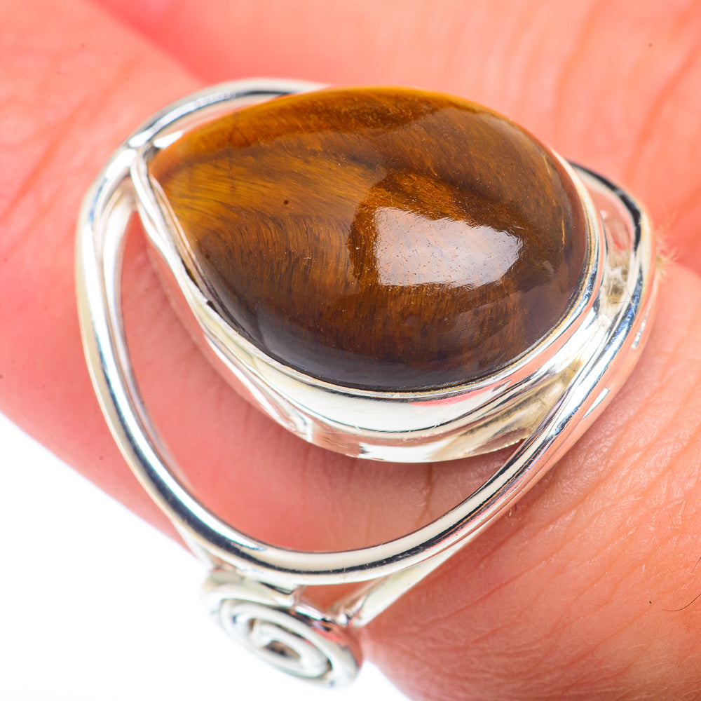 Tiger Eye Rings handcrafted by Ana Silver Co - RING72983