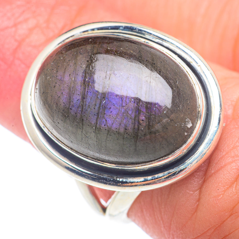 Labradorite Rings handcrafted by Ana Silver Co - RING72988
