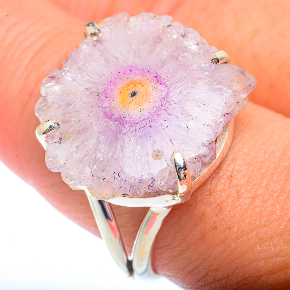 Amethyst Stalactite Rings handcrafted by Ana Silver Co - RING72992