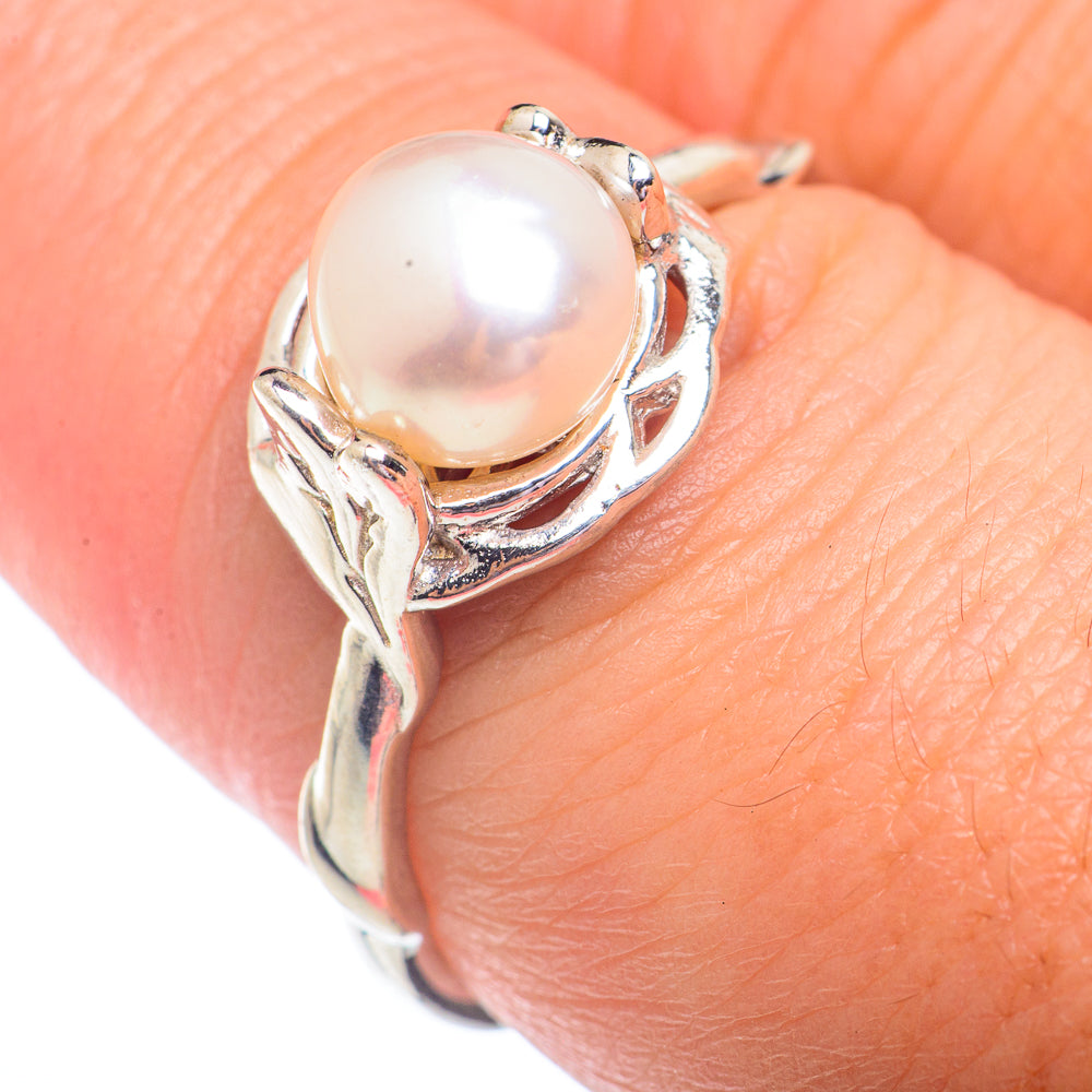 Cultured Pearl Rings handcrafted by Ana Silver Co - RING73003