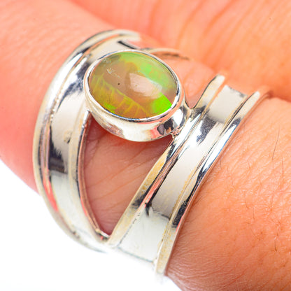 Ethiopian Opal Rings handcrafted by Ana Silver Co - RING73006