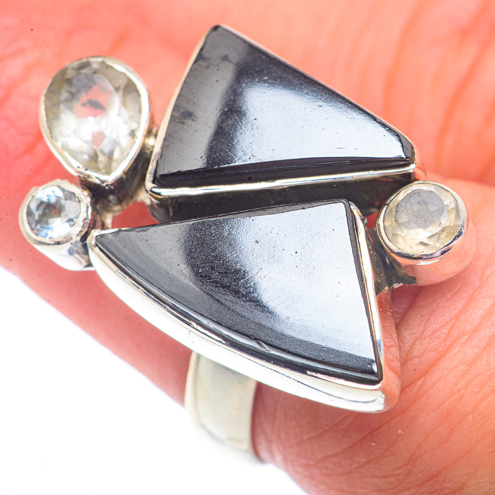 Hematite Rings handcrafted by Ana Silver Co - RING73008