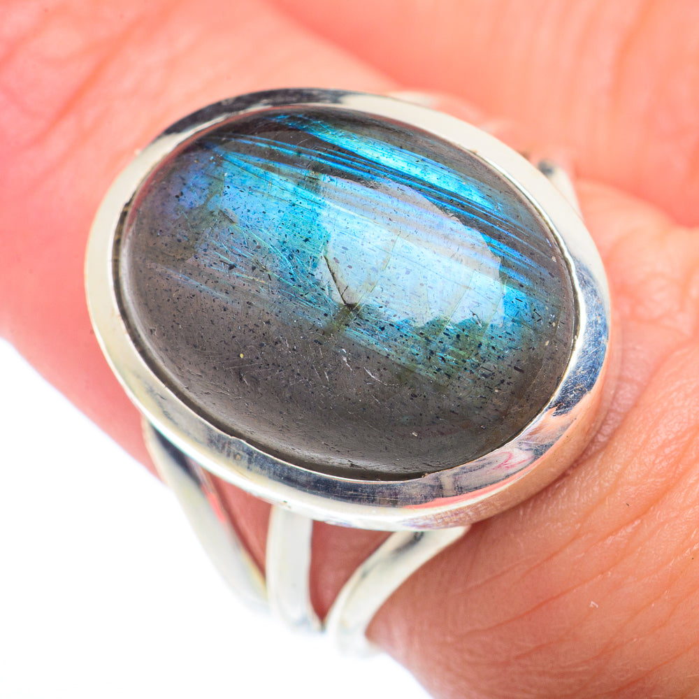 Labradorite Rings handcrafted by Ana Silver Co - RING73011