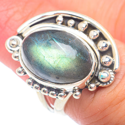 Labradorite Rings handcrafted by Ana Silver Co - RING73015
