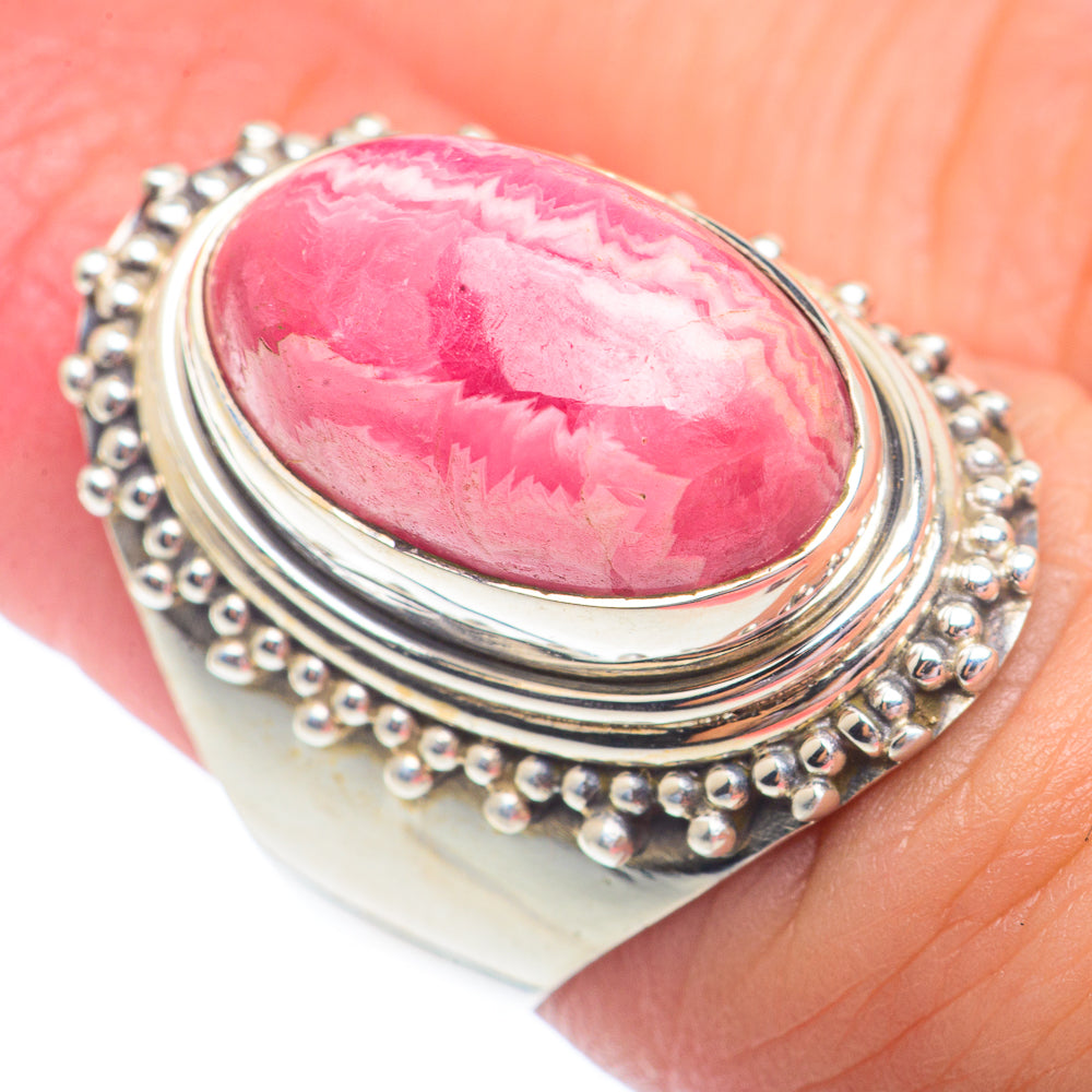 Rhodochrosite Rings handcrafted by Ana Silver Co - RING73024