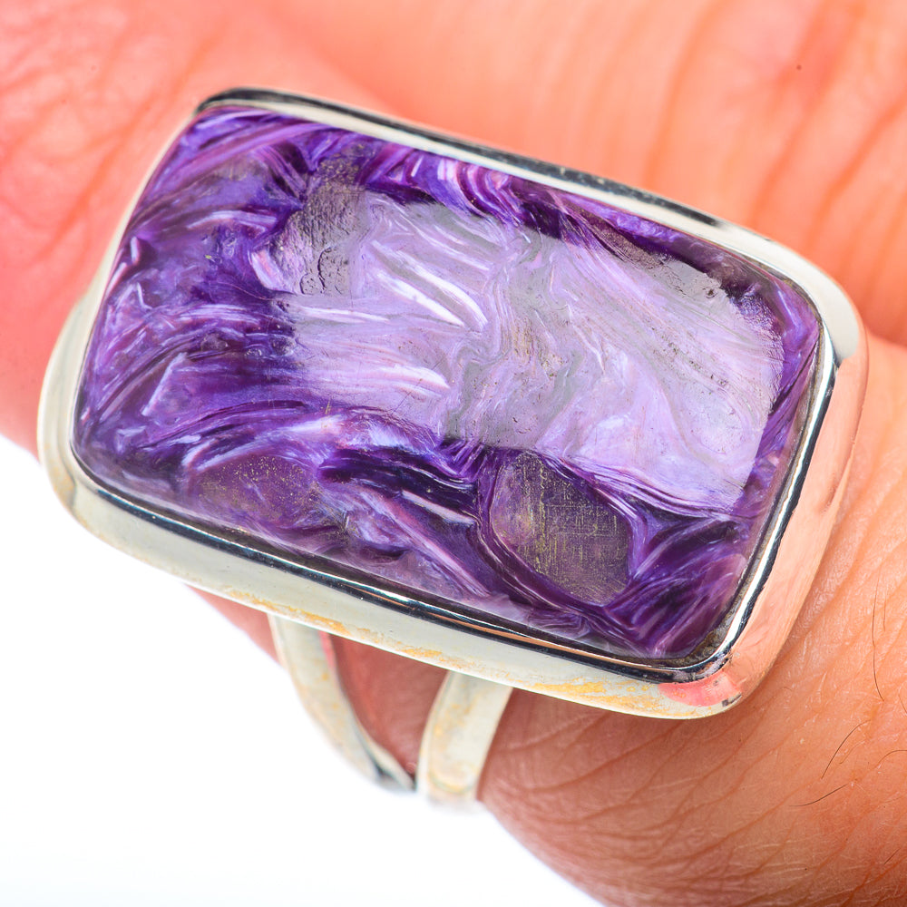 Charoite Rings handcrafted by Ana Silver Co - RING73027