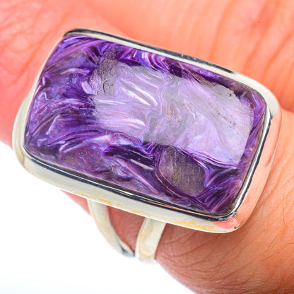 Charoite Rings handcrafted by Ana Silver Co - RING73027