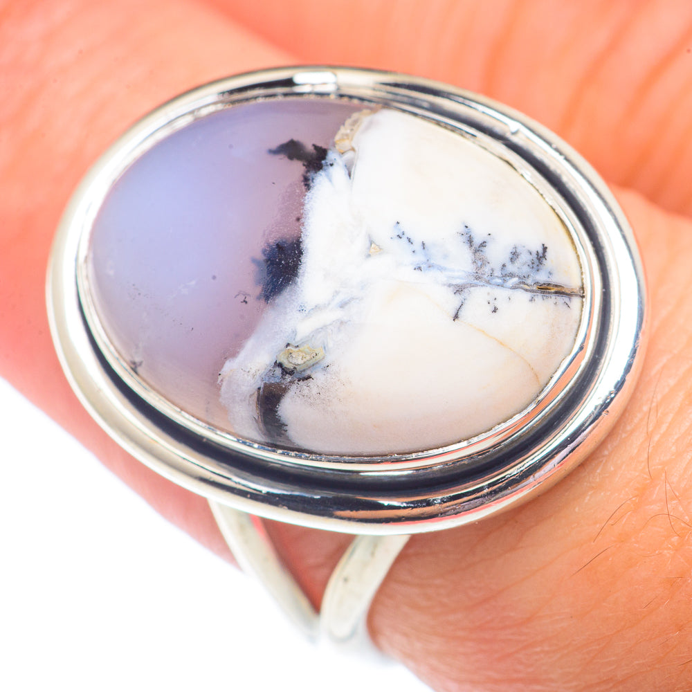 Dendritic Opal Rings handcrafted by Ana Silver Co - RING73038