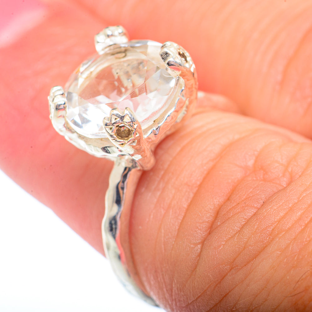 White Quartz Rings handcrafted by Ana Silver Co - RING73040