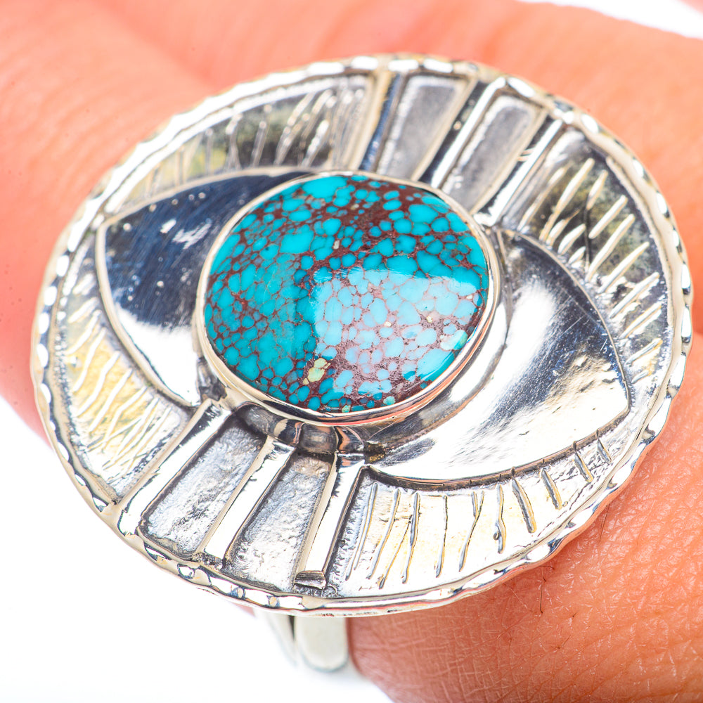 Tibetan Turquoise Rings handcrafted by Ana Silver Co - RING73048