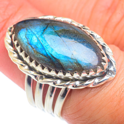 Labradorite Rings handcrafted by Ana Silver Co - RING73054