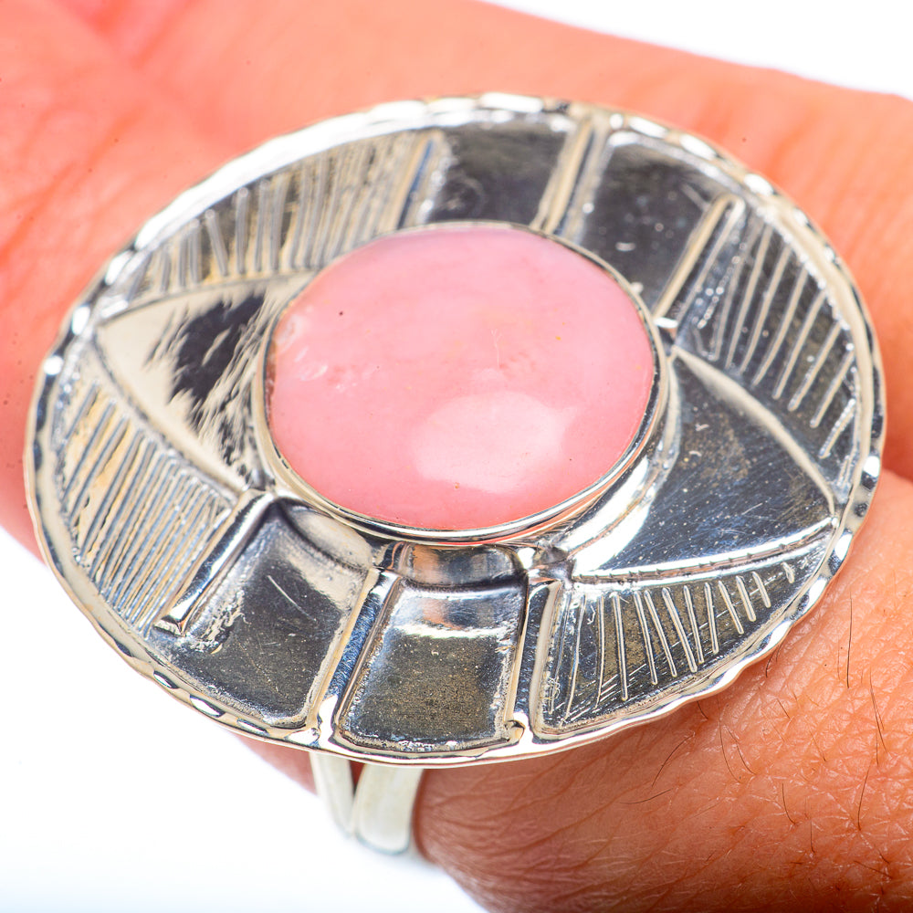 Pink Opal Rings handcrafted by Ana Silver Co - RING73069