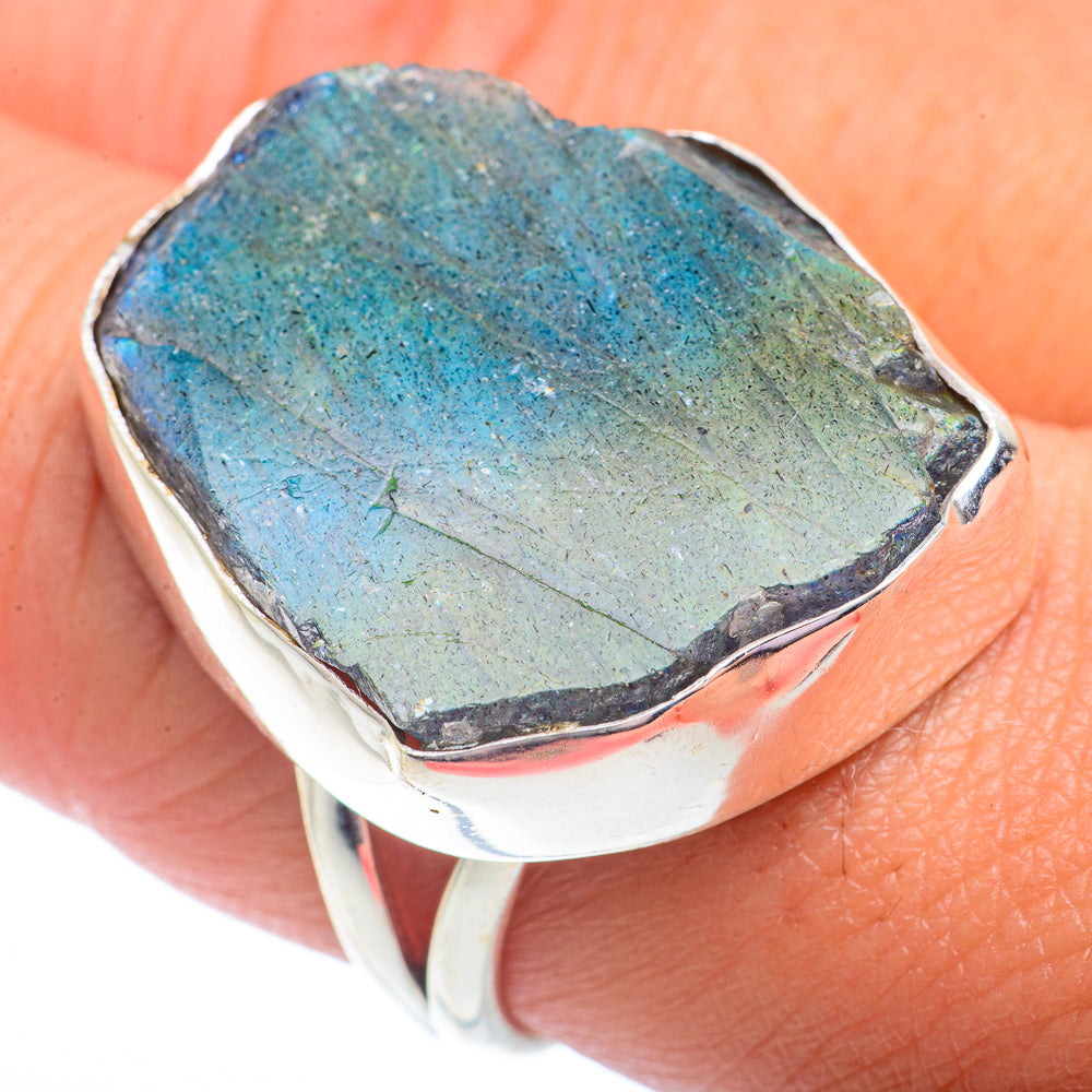 Labradorite Rings handcrafted by Ana Silver Co - RING73084