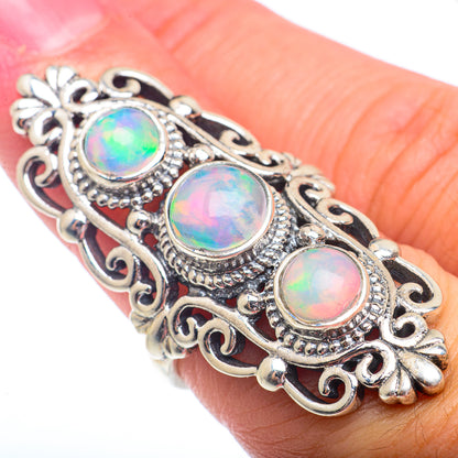 Ethiopian Opal Rings handcrafted by Ana Silver Co - RING73085