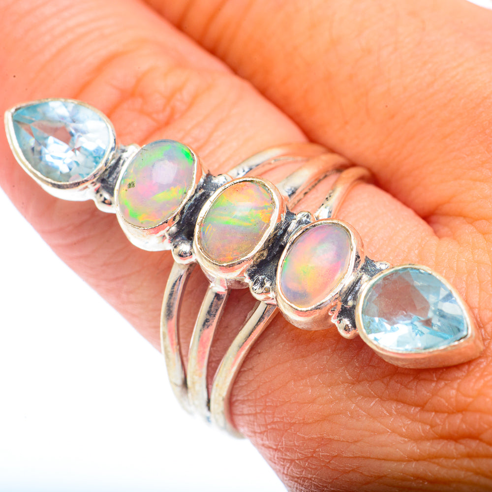 Ethiopian Opal Rings handcrafted by Ana Silver Co - RING73087