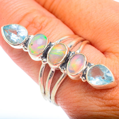 Ethiopian Opal Rings handcrafted by Ana Silver Co - RING73087