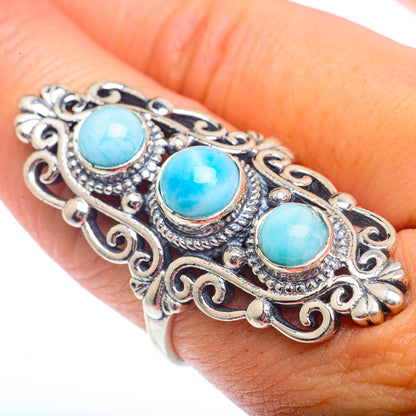 Larimar Rings handcrafted by Ana Silver Co - RING73090