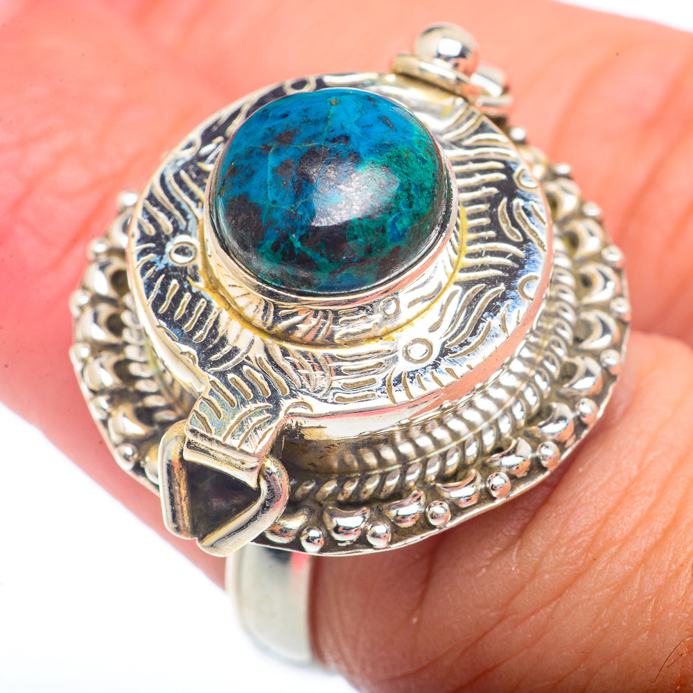 Chrysocolla Rings handcrafted by Ana Silver Co - RING73092