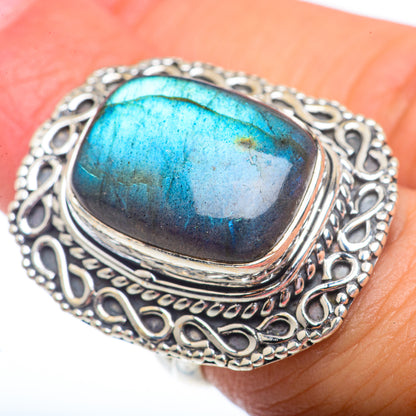 Labradorite Rings handcrafted by Ana Silver Co - RING73093
