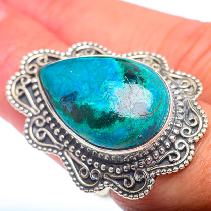 Chrysocolla Rings handcrafted by Ana Silver Co - RING73095