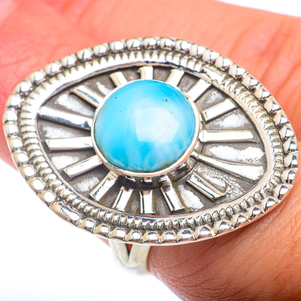 Larimar Rings handcrafted by Ana Silver Co - RING73100