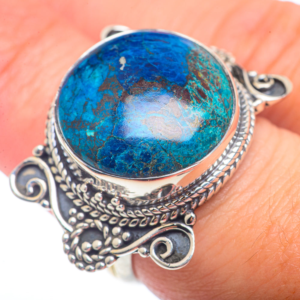 Chrysocolla Rings handcrafted by Ana Silver Co - RING73101
