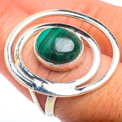 Malachite Rings handcrafted by Ana Silver Co - RING73104
