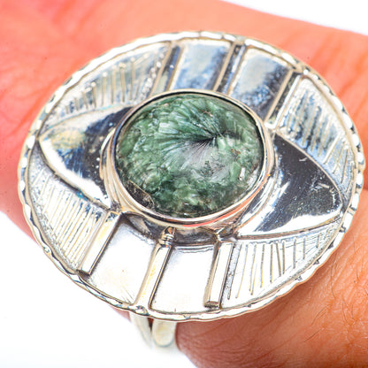 Seraphinite Rings handcrafted by Ana Silver Co - RING73106