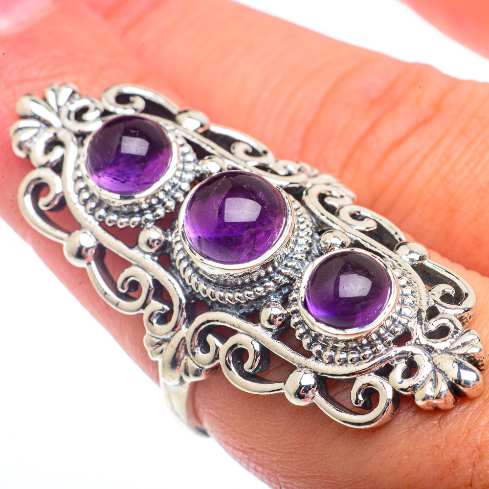 Amethyst Rings handcrafted by Ana Silver Co - RING73117