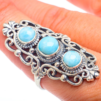 Larimar Rings handcrafted by Ana Silver Co - RING73133