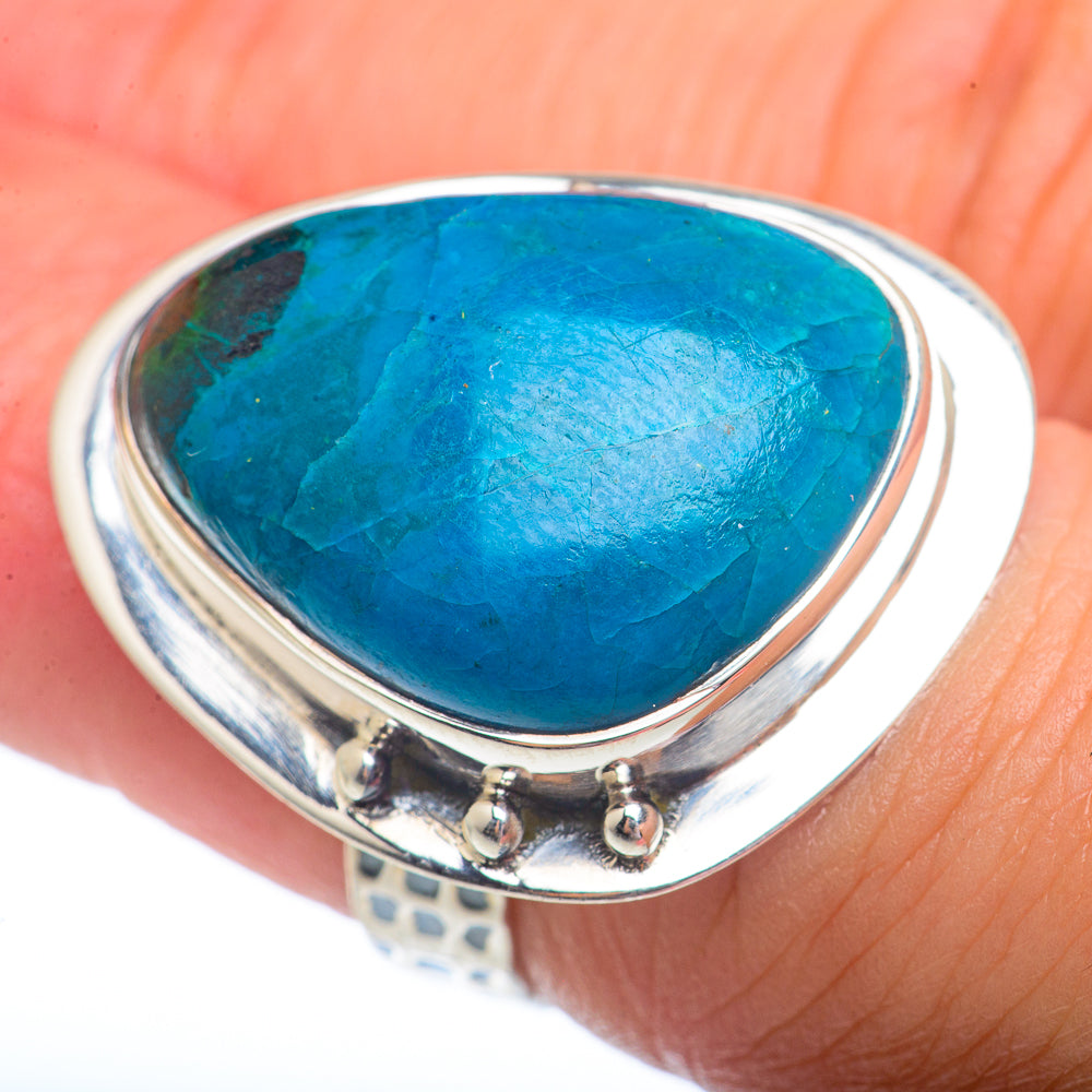 Chrysocolla Rings handcrafted by Ana Silver Co - RING73134