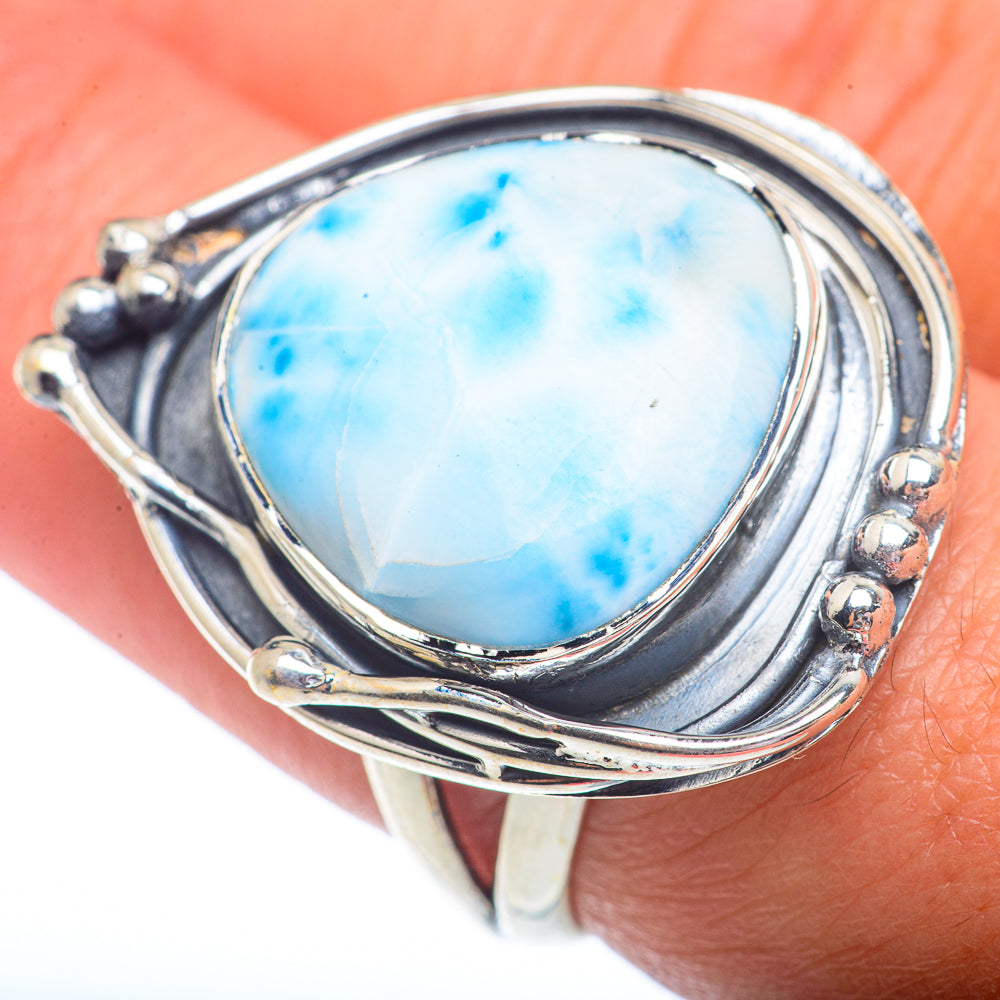 Larimar Rings handcrafted by Ana Silver Co - RING73135