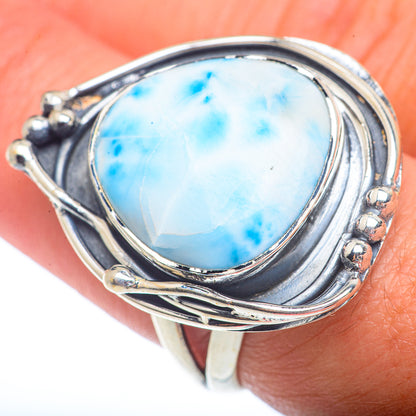 Larimar Rings handcrafted by Ana Silver Co - RING73135